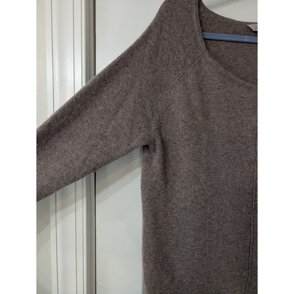 Athleta Cashmere Adi Maura Scoop Neck Sweater Dress tan Brown Medium athleisure - Picture 5 of 8